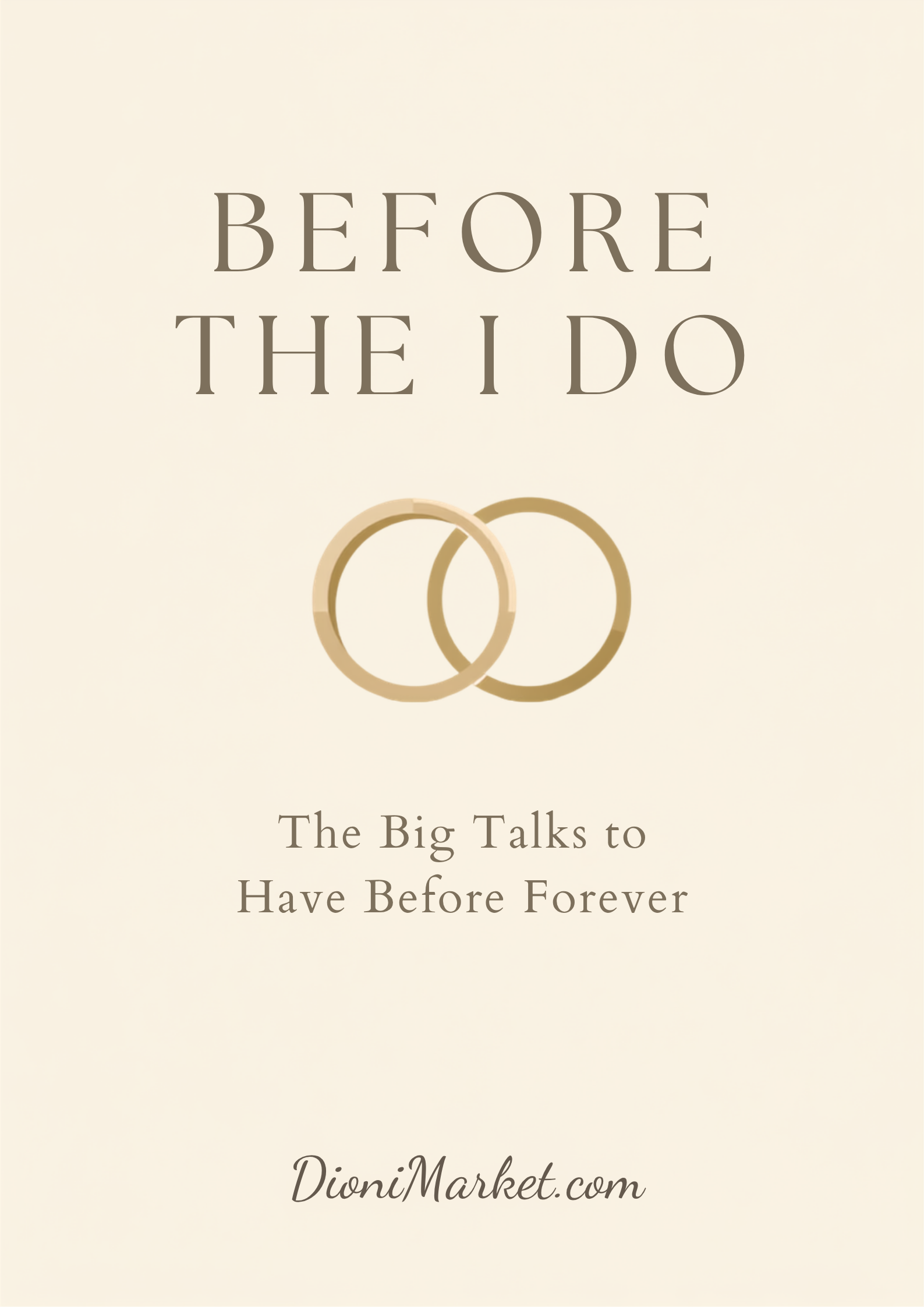 Before the "I Do"