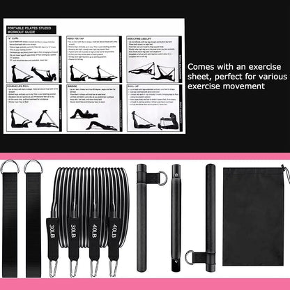 DIONI Pilates Bar Set with Resistance Bands