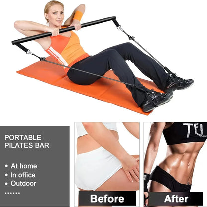 DIONI Pilates Bar Set with Resistance Bands