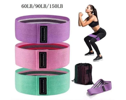 DIONI 3Pcs Fabric Resistance Bands